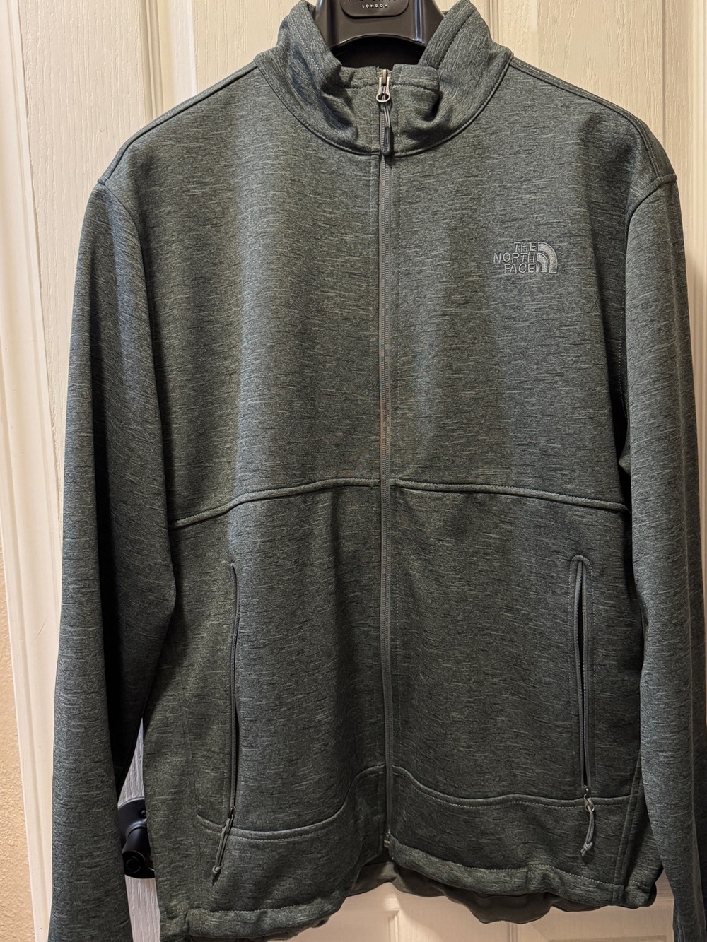 The North Face Men's Heathered Gray Full-Zip Performance Jacket Xl